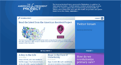 Desktop Screenshot of americanresidentproject.com