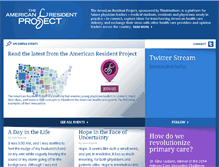 Tablet Screenshot of americanresidentproject.com